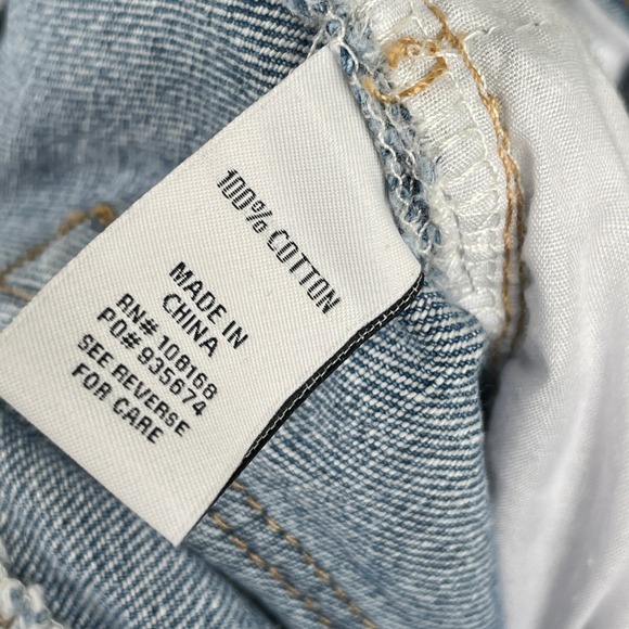 RSQ 90's Jean Light Wash High Rise Relaxed Straight Tapered Denim Blue Wmns 28 - Picture 8 of 11